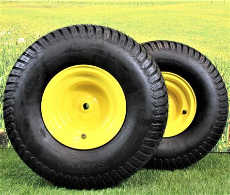 antego tire and wheel set of 2 20x10 00 8 tires and wheels 4 ply for lawn and garden mower turf