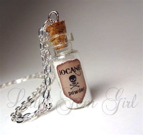 Iocane Powder Glass Bottle Necklace Poison Potion Vial Charm Bottle
