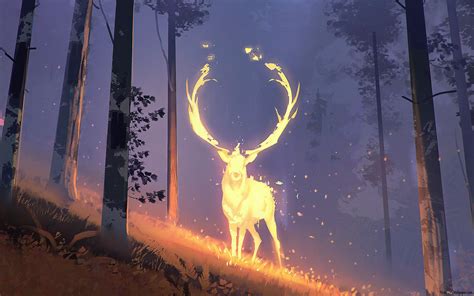 Fantasy Deer Hd Wallpaper Download