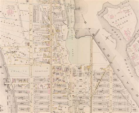 Map Harlem Historic Map 1885 Historic Map Histograd New York City