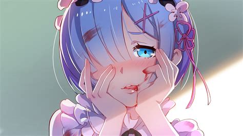 Download 1920x1200 Wallpaper Rem Rezero Anime Girl Ma