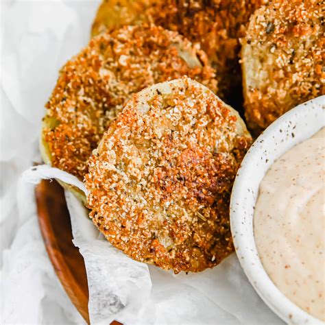 Enjoy These Southern Keto Fried Green Tomatoes Served With A Zesty