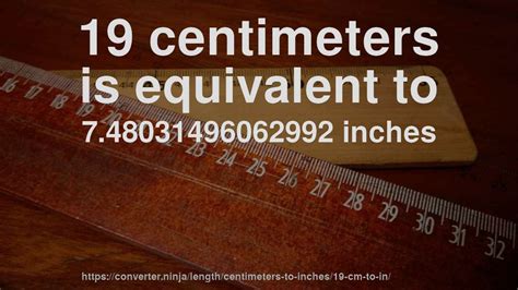 19 Cm To In How Long Is 19 Centimeters In Inches Convert