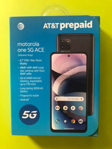 Motorola One 5g Ace 64gb Volcanic Gray Atandt For Sale Online Ebay