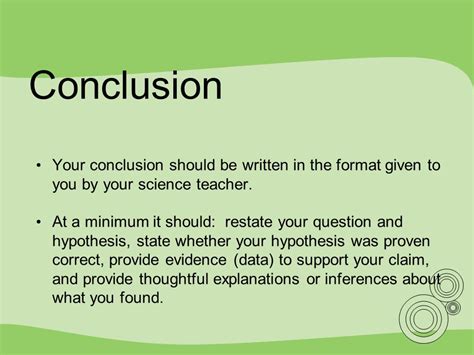 ⛔ How To Write A Conclusion For A Science Project Example How To Write