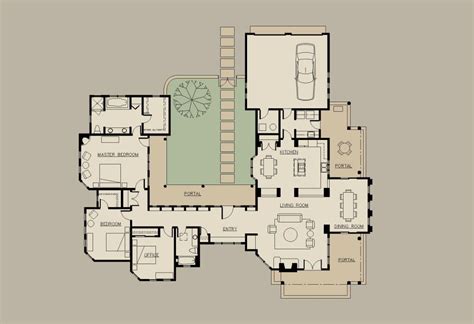 The center courtyard of hacienda house plans is also a very interesting part of this house. Architecture, Captivating Hacienda Home Plans Ideas ...