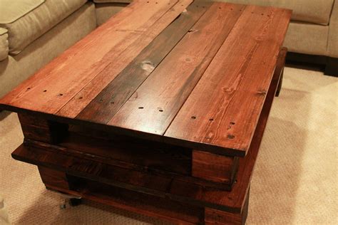 A coffee table should be easy to move about, to bring it closer to the sofa for example. healthy diet breakfast recipes: DIY Pallet Coffee Table