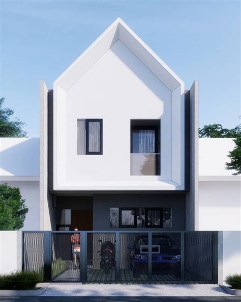 Tipe rumah ini haruslah dibuat dengan cukup besar agar bisa menampung lebih banyak orang. Contoh Rumah Minimalis 2 Lantai Modern Tampak Depan di ...