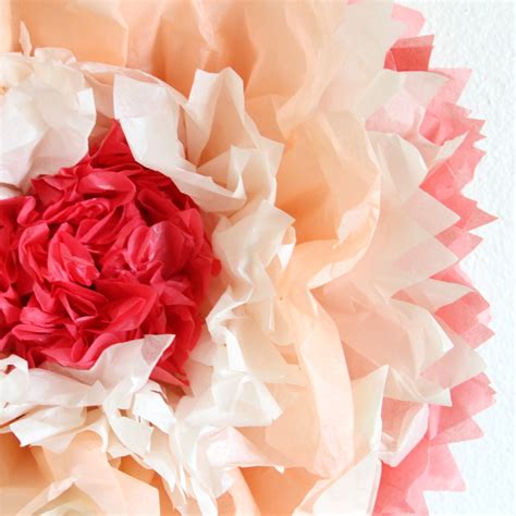 How to make paper flowers with tissue paper. how to make giant tissue paper flowers