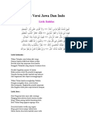 Maybe you would like to learn more about one of these? Lirik Sholawat Ilahilas Tulil Firdaus Bahasa Indonesia