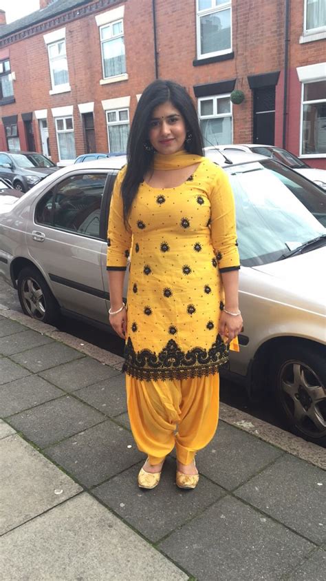 Yellow Black Punjabi Suit Indian Suits Punjabi Salwar Suits Indian