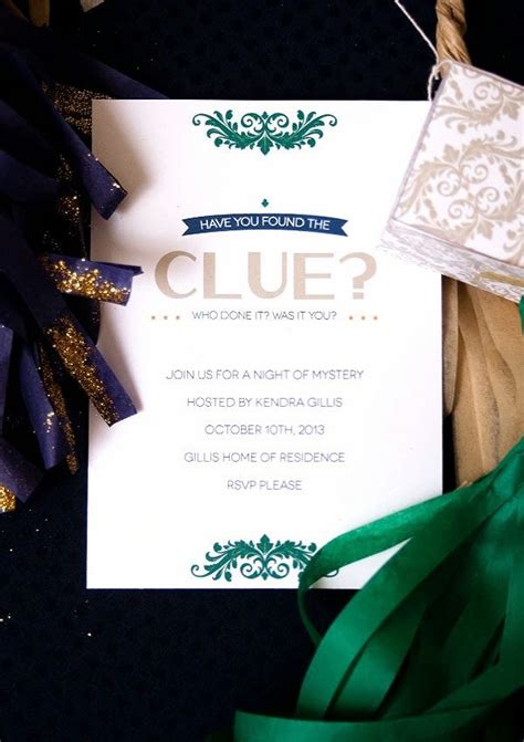 Get inspired to host your own diy murder mystery dinner party and say goodbye to boring dinner parties! Clue Mystery Party and FREE Invitation Printable - | Clue ...