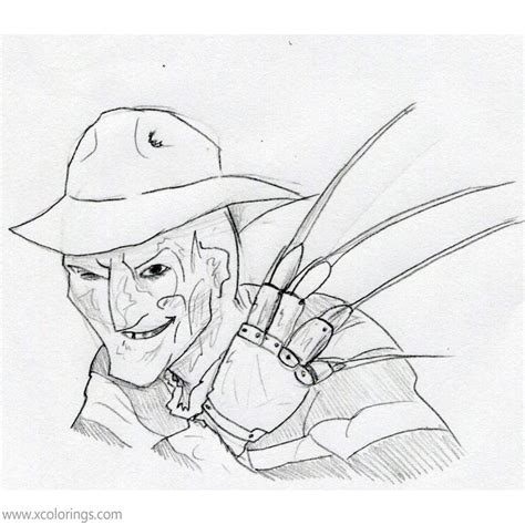 Freddy Krueger Coloring Pages By Datjiveturkey