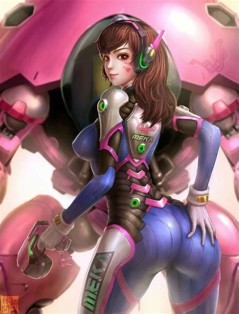 D Va Fan Anime Boy Art Art Girl D Va Overwatch Overwatch Memes Thing Illustration