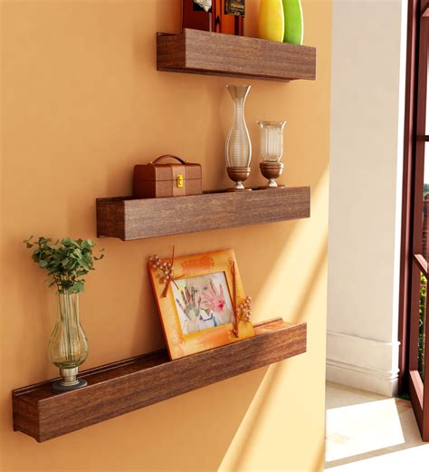 Find a wall shelf that will complement home decor be it modern, traditional, farmhouse, or bohemian. Mango Wood Wall Shelves - Set of 3 by Home Sparkle Online ...