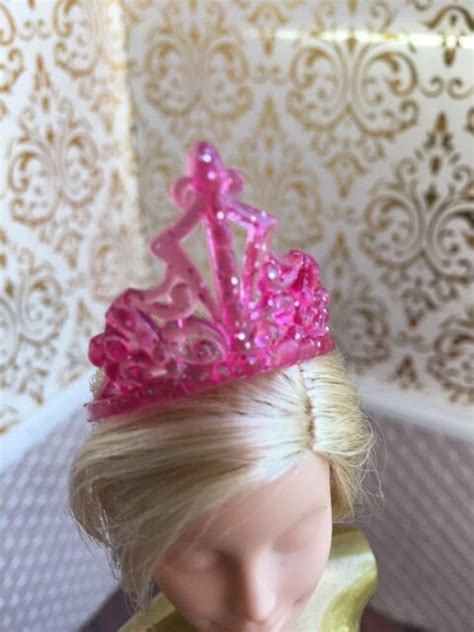 hot pink barbie doll crown tiara doll ebay