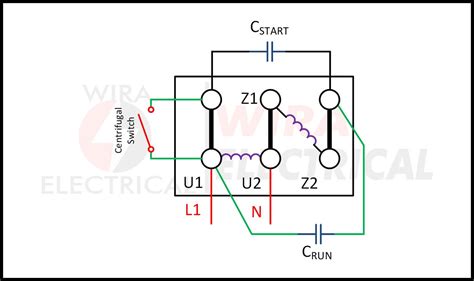 Single Phase Motor Wiring Diagram And Examples Wira Electrical