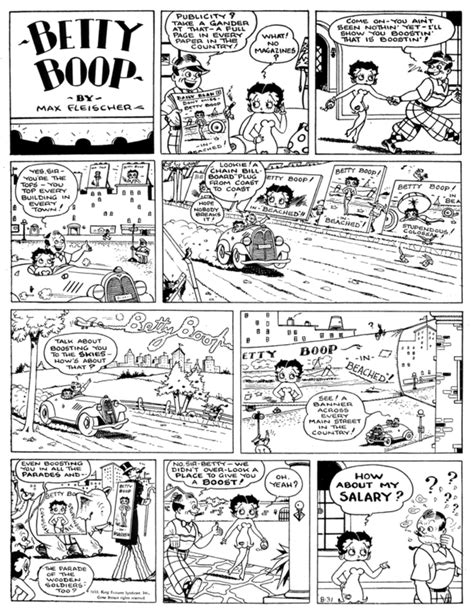 Ask The Archivist Betty Boop Strips 2015 08 20 Betty Boop