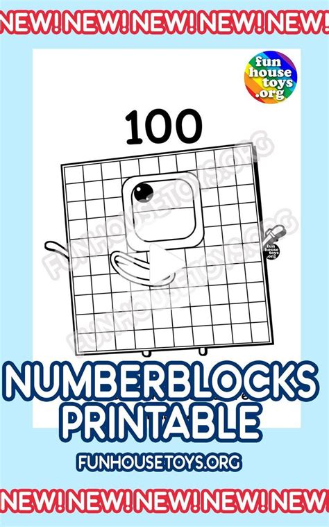 New 100 To 1000 Numberblocks Coloring Pages Fun Printables For Kids