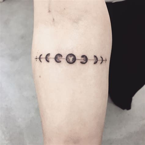 Moon Phases Tattoo Small Trend Tattoos