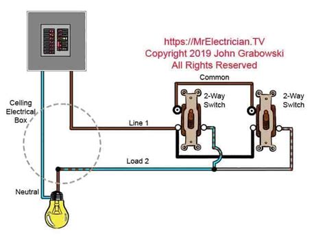 3 Way Switch Wiring Options 2 Way Switch How To Wire A Light Switch