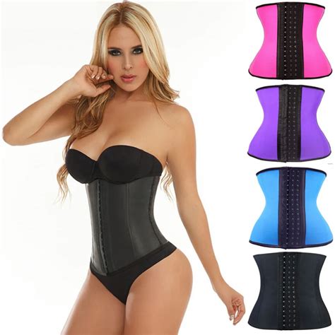 sexy woman waist trainer slimming shaper corset waist cinchers 2015 high quality latex steel