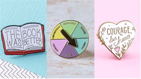 25 Bookish Enamel Pins You Need In Your Life