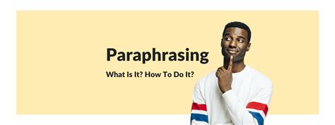 Paraphrasing In Communication Examples
