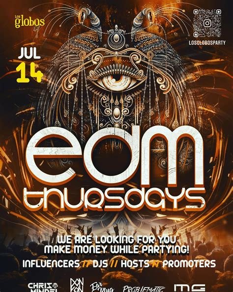 EDM Thursdays@ Los Globos | Los Globos, Los Angeles, CA | August 25 to