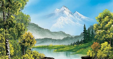 The Best Of The Joy Of Painting With Bob Ross Mountain Waterfall