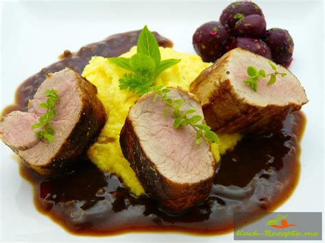 Schweinefilet braten im Ofen richtig saftig garen Kerntemperatur 58 C-65 C