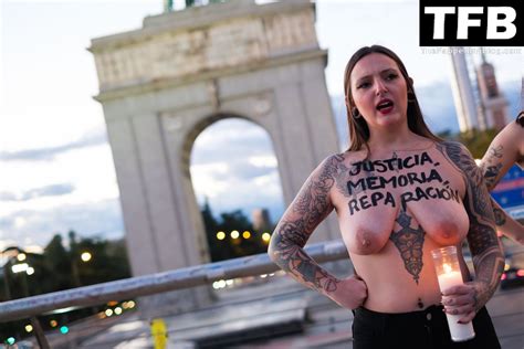 Femen Activists Protest In Madrid 10 Photos TheFappening