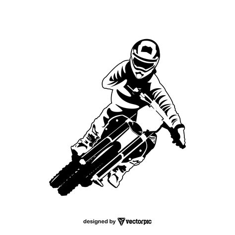 Motocross Design Free Vector Vectorpic