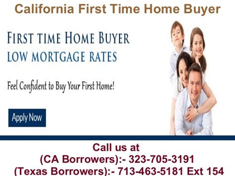 California First Time Home Buyer 323 705 3191