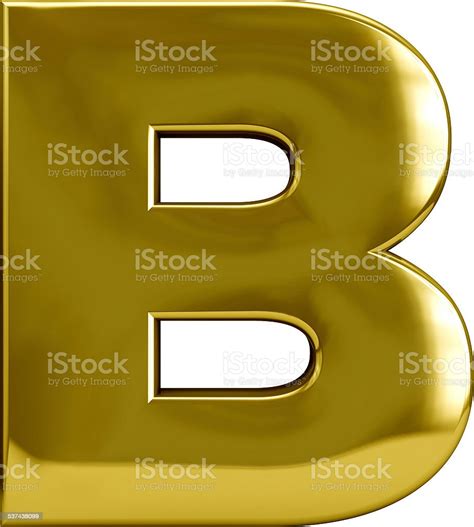 Gold Metal Letter B Stock Photo Download Image Now 2015 Alphabet