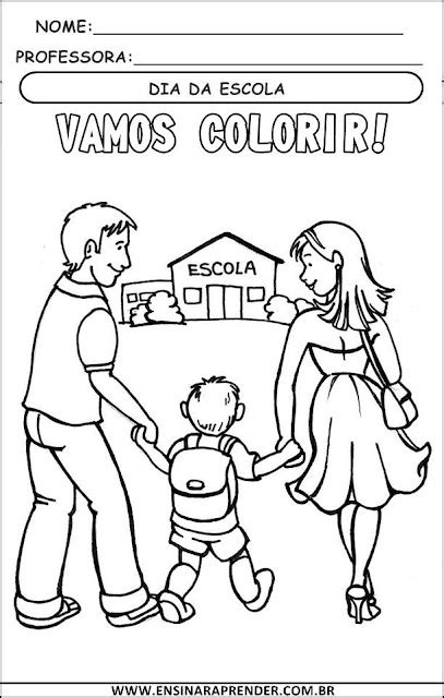 Desenhos Para Colorir Dia Da Escola Cantinho Do Educador Infantil