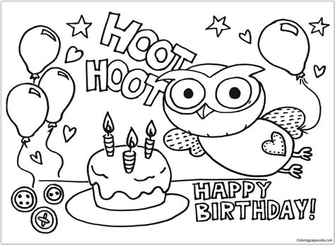 Many of the coloring designs offered with plr rights all look the same and that's for a good reason. Fabulous Happy Birthday Coloring Page - Free Coloring ...