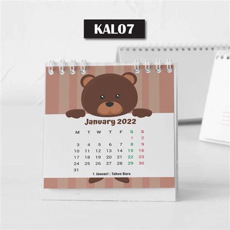 Jual Artomaringi Kalender Mini 2022 Kalender Meja 2024 Custom Kal07