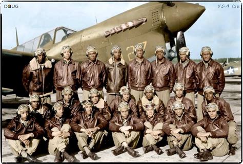 22 Tuskegee Airmen Class 45a Receiving Their Pilots Wings At Tuskegee