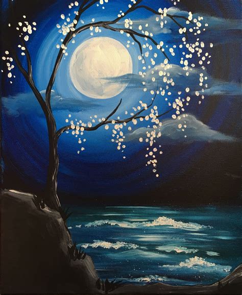 Enjoy The Soft Glow Of The Moon In Midnight Mystique Come Paint It At