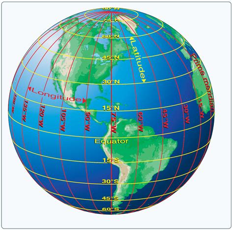 Latitude And Longitude Meridians And Parallels Time Zones Gambaran