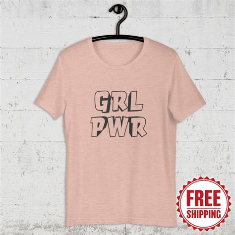 Grl Pwr Shirt Tee L Girl Power Women Power Tshirt L Feminist Etsy