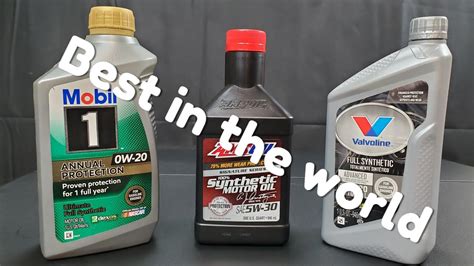 If regular motor oil was used prior or you are unsure, use motor flush first. Amsoil vs Mobil1 vs Valvoline Full synthetic 5w30 - YouTube