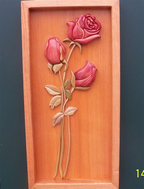 Roses Woodworking Patterns Intarsia Wood Patterns Wooden Roses