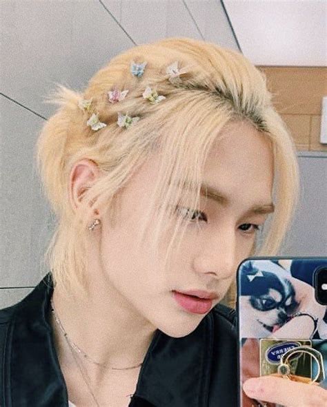 In生 On Twitter Hyunjin With The Butterflies Clips 😙😙 Clip Hairstyles Braided Hairstyles