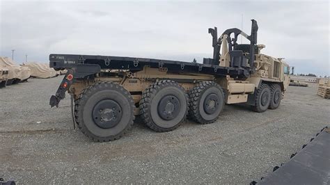 Pls Army Truck Flat Rack Unload 88m Youtube