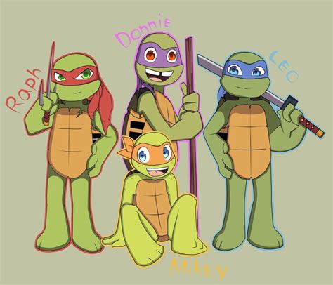 Tmnt Kids By The Awesome Turtles Turtle Tots Tmnt Girls Usagi Yojimbo