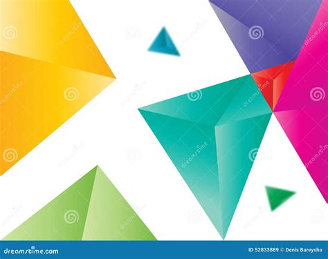 Colored Triangles Stock Photography 54441626