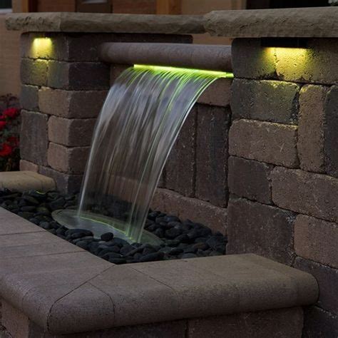 30 Stylish Outdoor Water Walls Ideas For Backyard Water Fountain