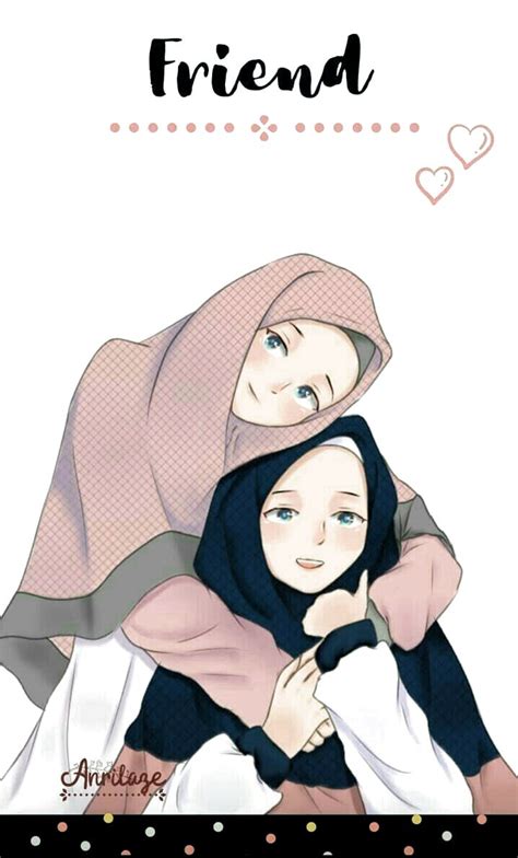 Pin Oleh Ruveyda Aytaç Di Hijab Kartun Hijab Sahabat Gadis Kartun Lucu